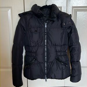 Coach Women Down Jacket, Black, Extra Small
